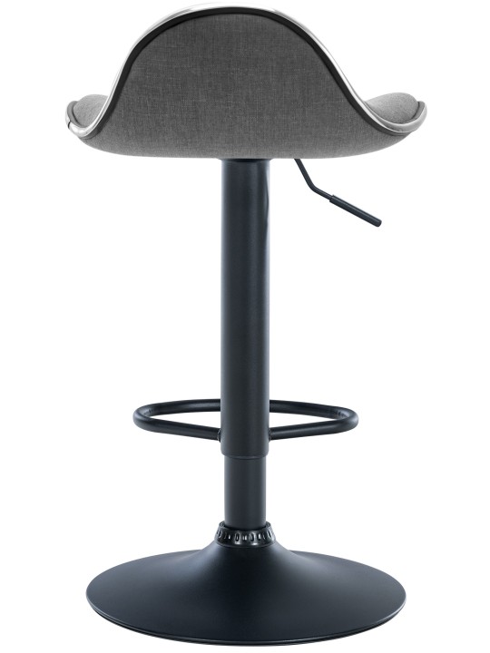 Tabouret de bar Shanghai tissu, gris clair