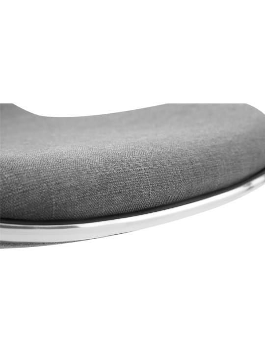 Tabouret de bar Shanghai tissu, gris clair