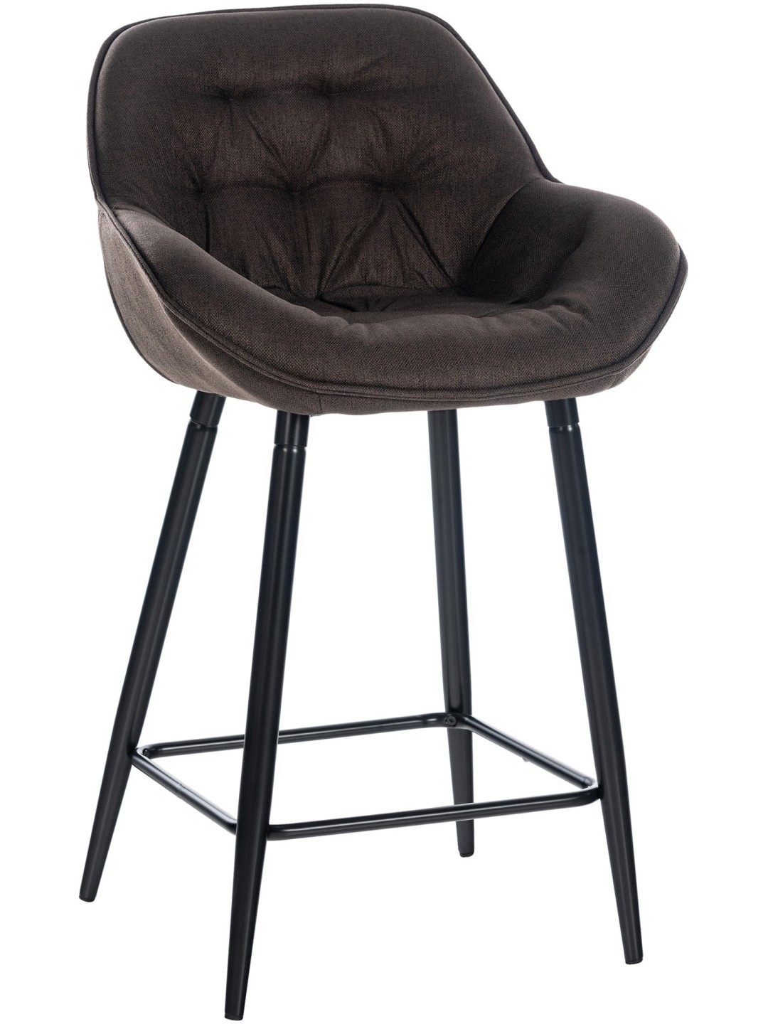 Tabouret de bar Gibson tissu, brun