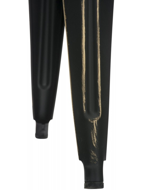 Ensemble de 4 tabourets Armin, noir-or