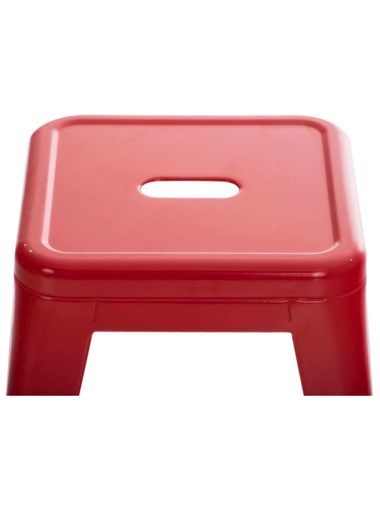 Ensemble de 4 tabourets Armin, rouge