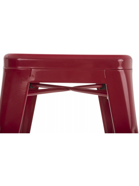 Ensemble de 4 tabourets Armin, rouge