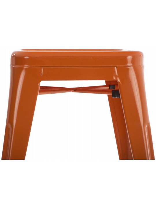 Ensemble de 4 tabourets Armin, orange