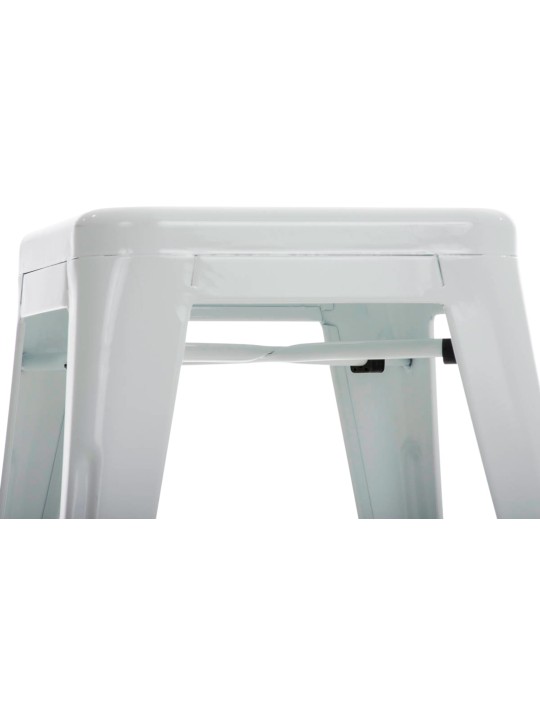 Ensemble de 4 tabourets Armin, blanc