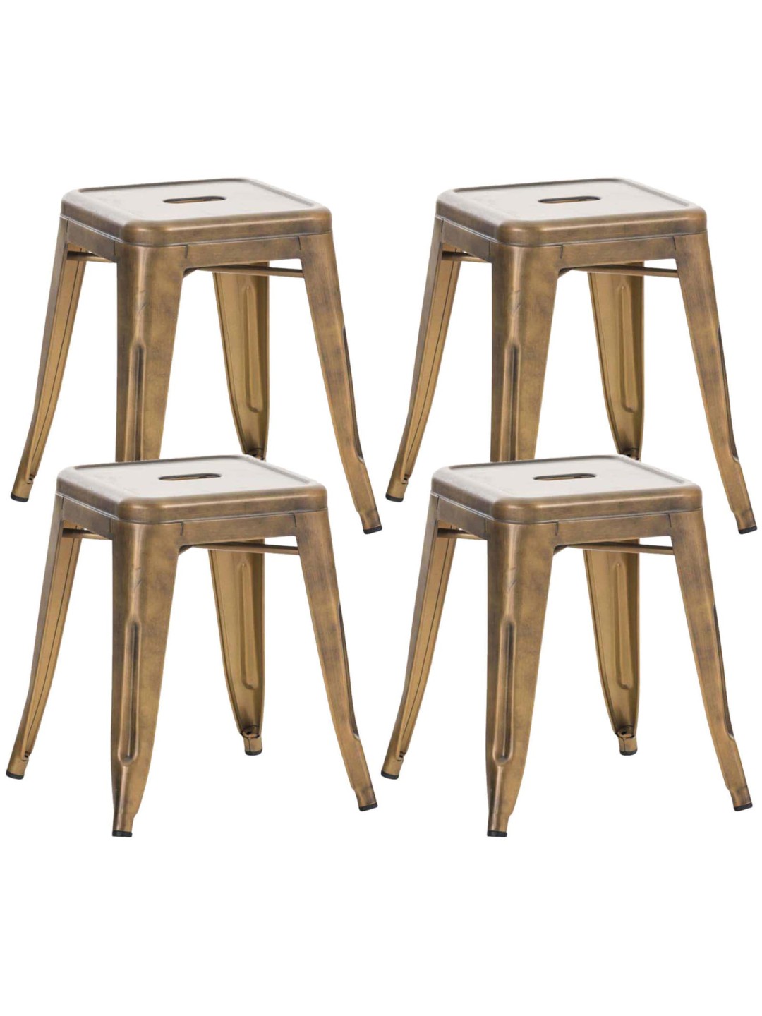 Ensemble de 4 tabourets Armin, or