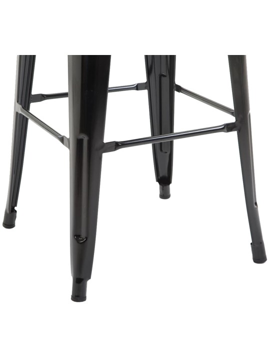 Tabouret de bar Joshua V2, noir