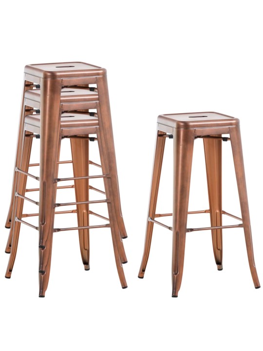 Tabouret de bar Joshua V2, cuivre