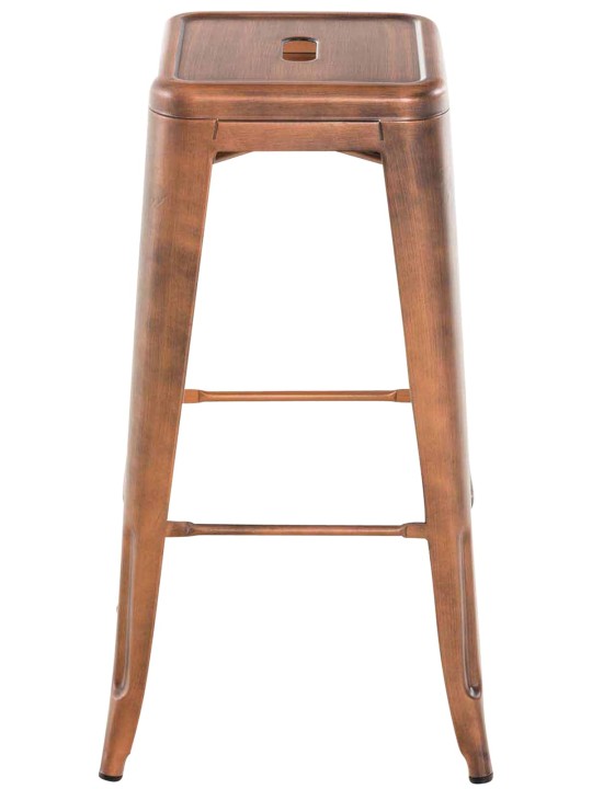 Lot de 2 tabourets de bar Joshua V2, cuivre