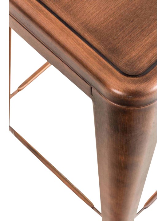 Lot de 2 tabourets de bar Joshua V2, cuivre