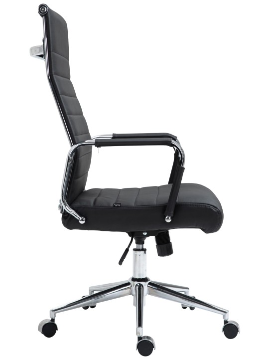 Chaise de bureau Columbus cuir véritable, noir Chaise de bureau Columbus cuir véritable, noir