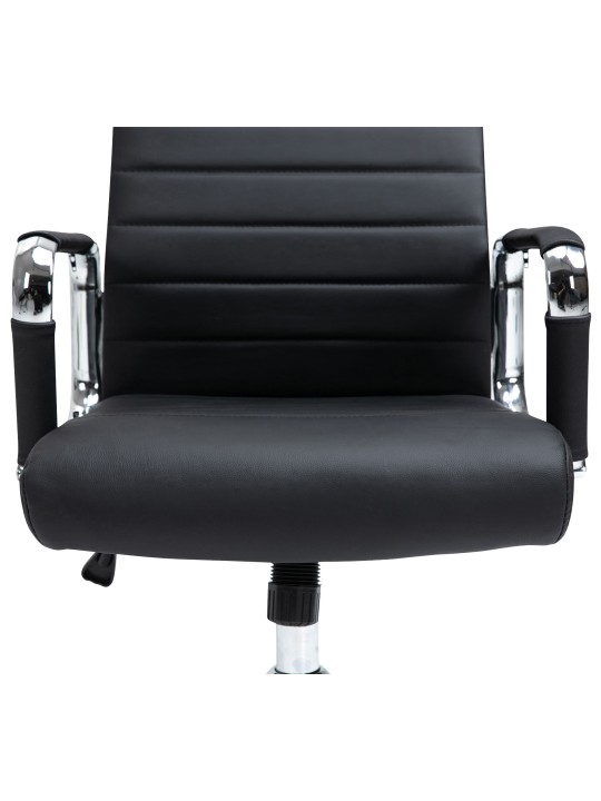 Chaise de bureau Columbus cuir véritable, noir Chaise de bureau Columbus cuir véritable, noir