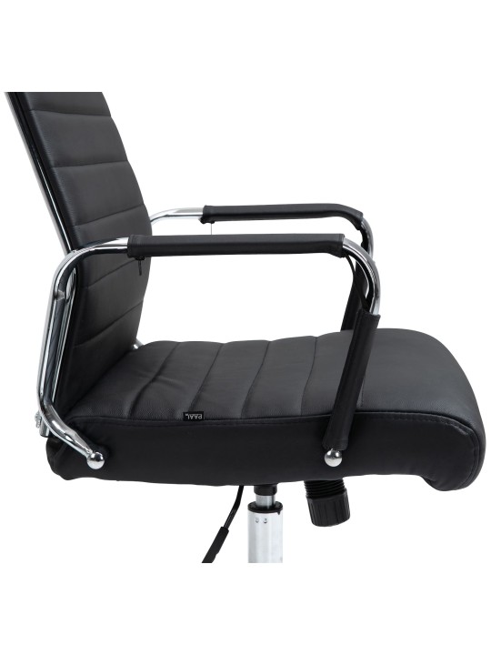 Chaise de bureau Columbus cuir véritable, noir Chaise de bureau Columbus cuir véritable, noir