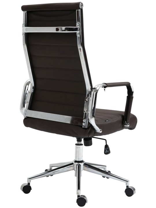 Chaise de bureau Columbus cuir véritable, brun Chaise de bureau Columbus cuir véritable, brun