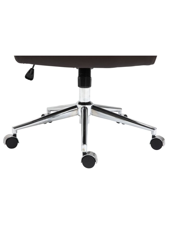 Chaise de bureau Columbus cuir véritable, brun Chaise de bureau Columbus cuir véritable, brun