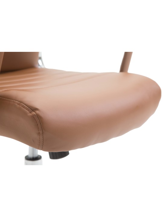 Chaise de bureau Columbus, brun clair