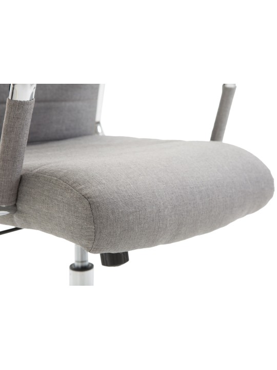 Chaise de bureau Columbus tissu, gris Chaise de bureau Columbus tissu, gris