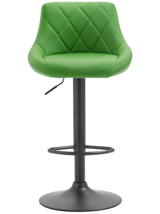 Tabouret de bar Lazio simili cuir, vert Tabouret de bar Lazio simili cuir, vert