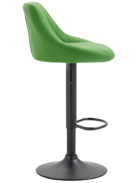 Tabouret de bar Lazio simili cuir, vert Tabouret de bar Lazio simili cuir, vert