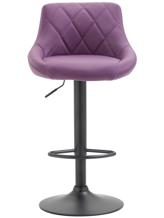Tabouret de bar Lazio simili cuir, lilas