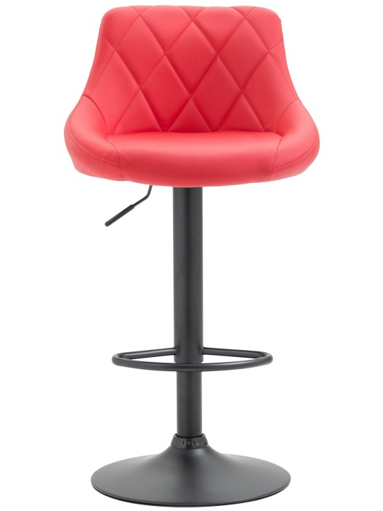 Tabouret de bar Lazio simili cuir, rouge Tabouret de bar Lazio simili cuir, rouge