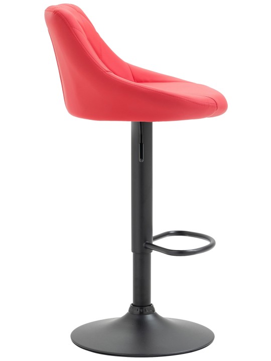Tabouret de bar Lazio simili cuir, rouge Tabouret de bar Lazio simili cuir, rouge