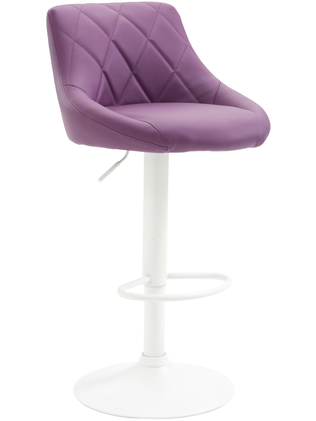 Tabouret de bar Lazio simili cuir, lilas