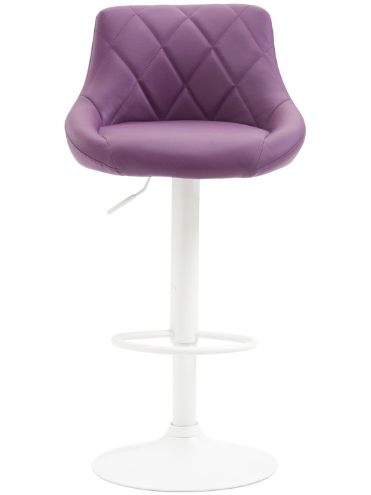 Tabouret de bar Lazio simili cuir, lilas