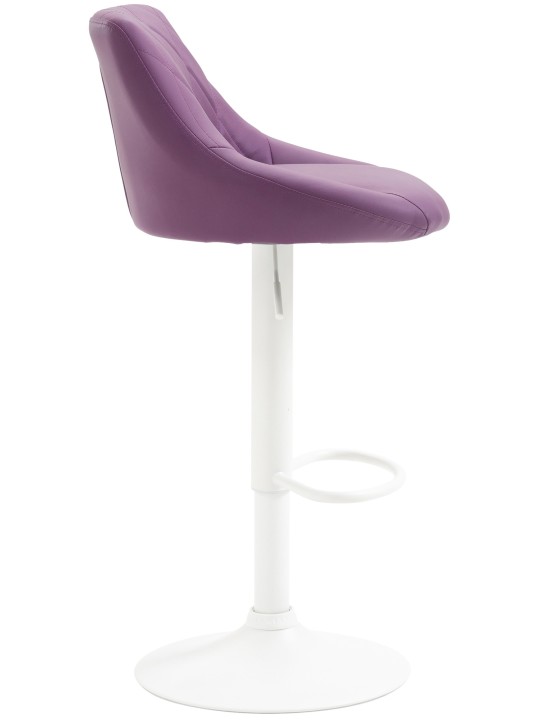 Tabouret de bar Lazio simili cuir, lilas