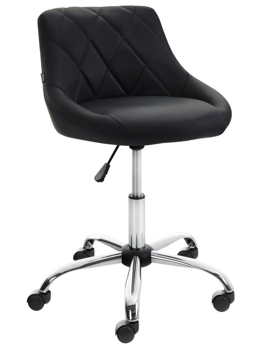 Tabouret de travail Lazio simili cuir, noir Tabouret de travail Lazio simili cuir, noir