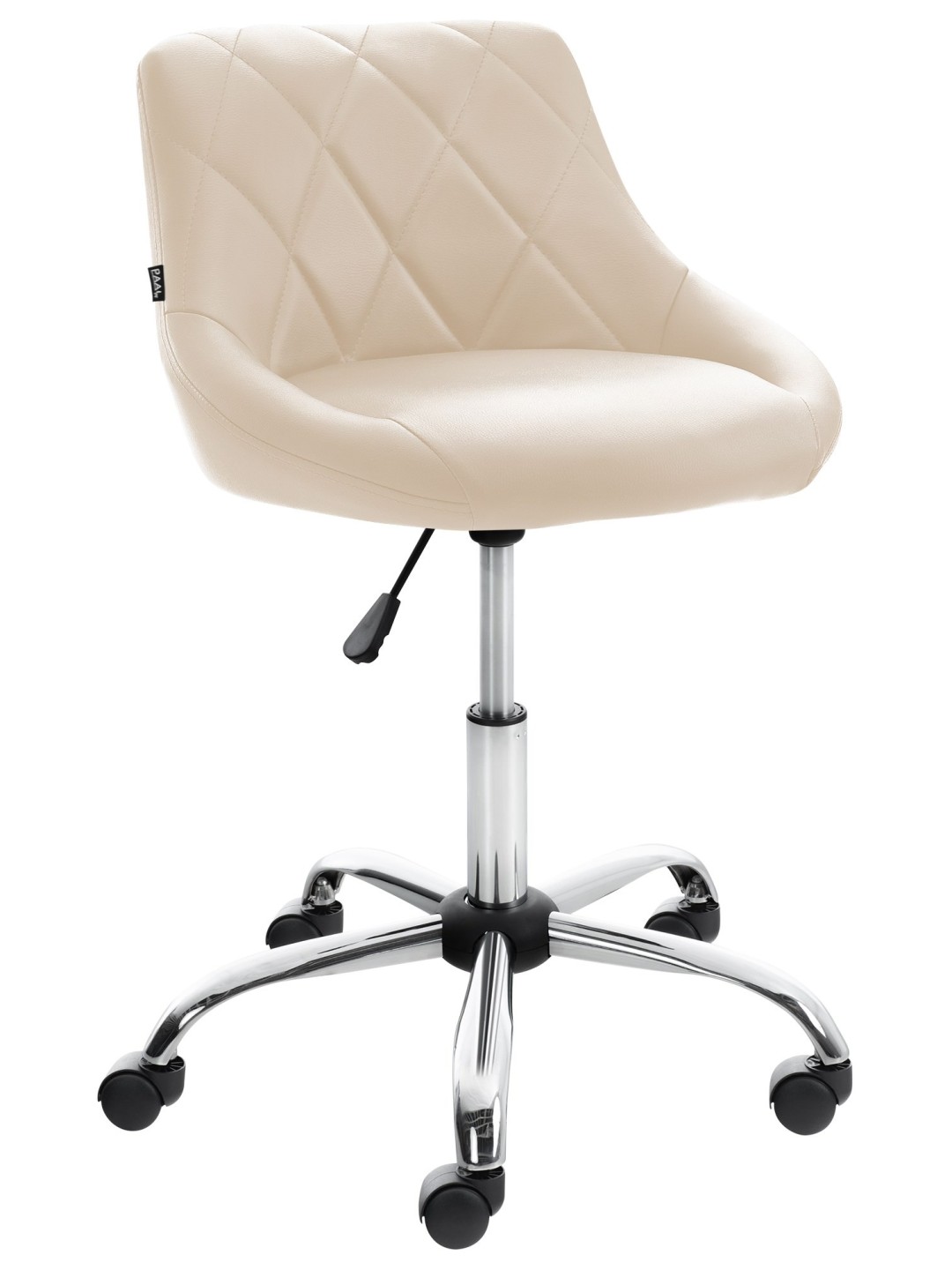 Tabouret de travail Lazio simili cuir, crème