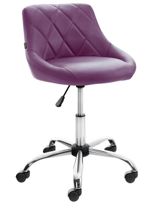 Tabouret de travail Lazio simili cuir, lilas Tabouret de travail Lazio simili cuir, lilas