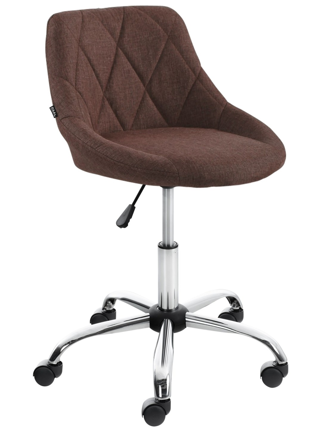 Tabouret de travail Lazio tissu, brun