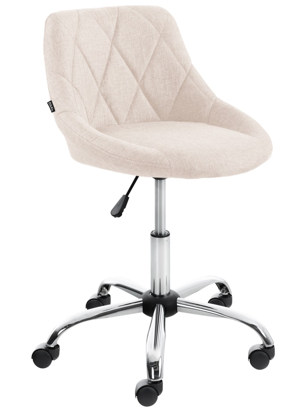 Tabouret de travail Lazio tissu, crème