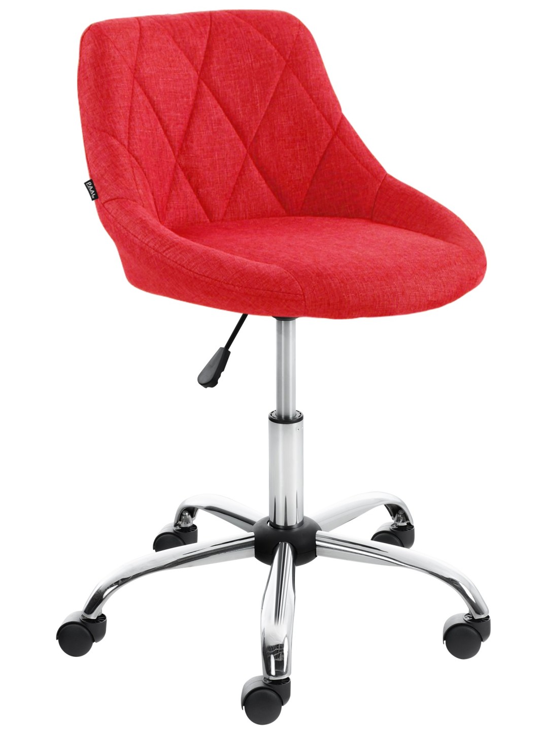 Tabouret de travail Lazio tissu, rouge