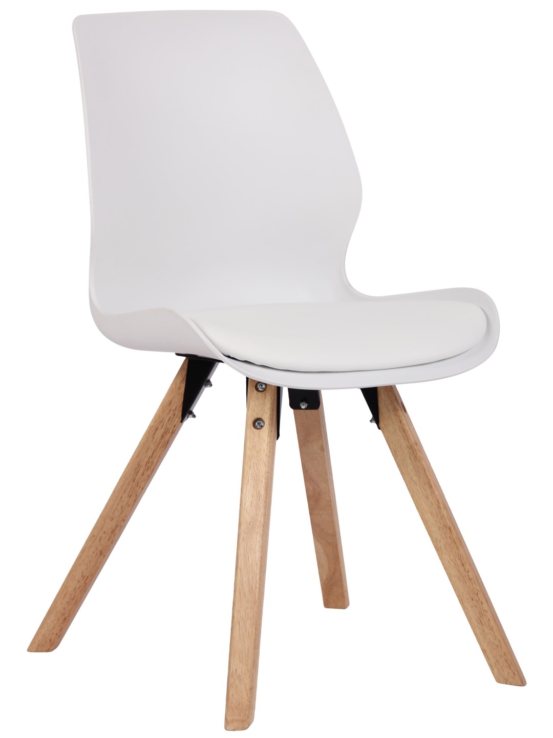 Chaise Luna en plastique, blanc