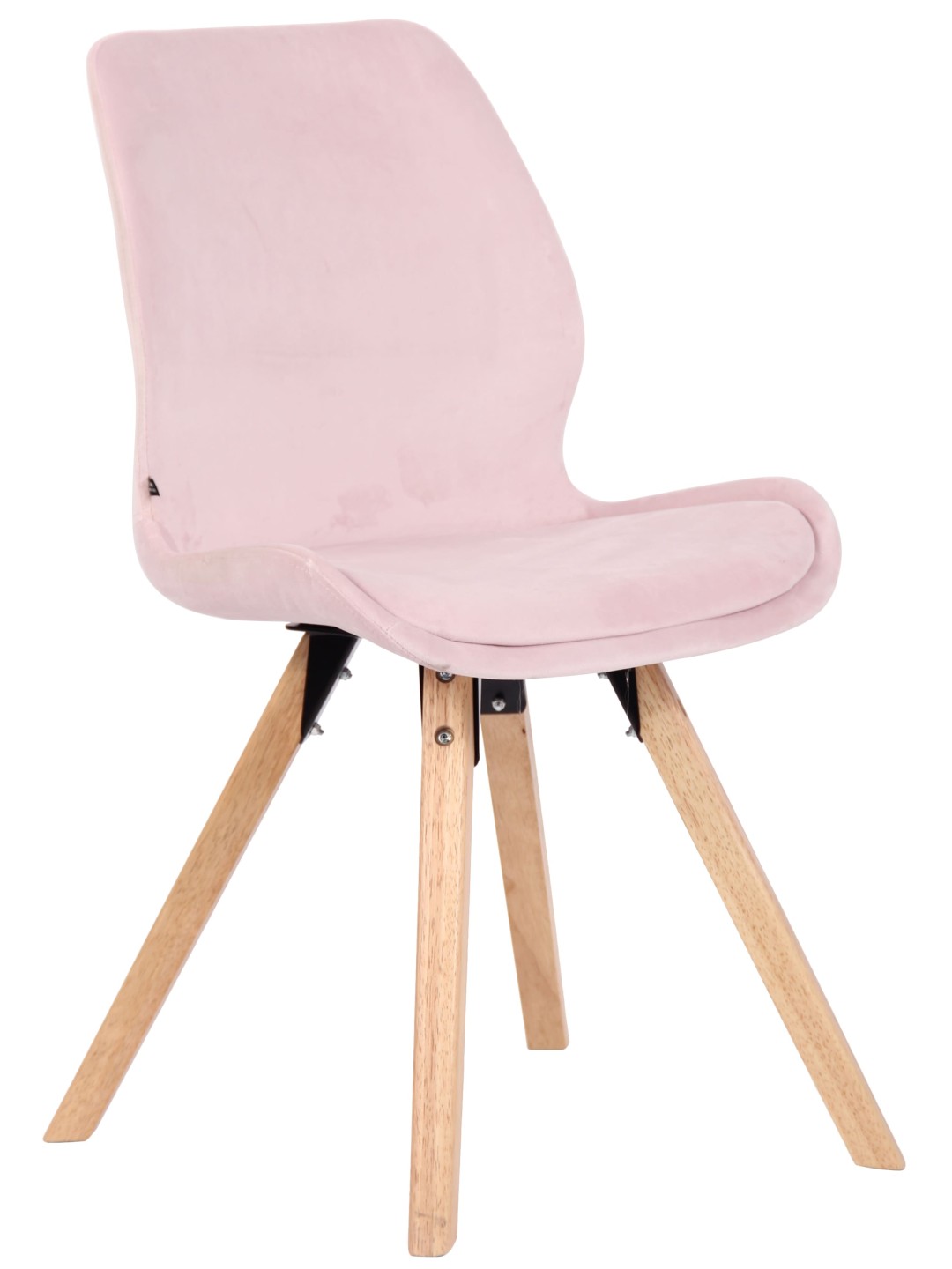 Chaise Luna Velours, rose