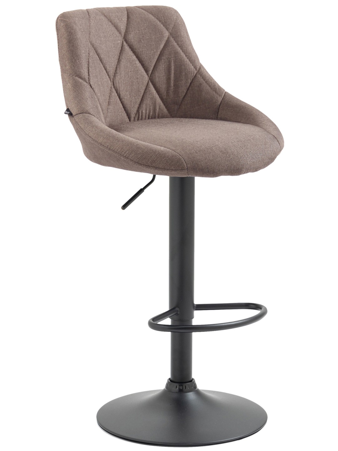 Tabouret de bar Lazio tissu, taupe