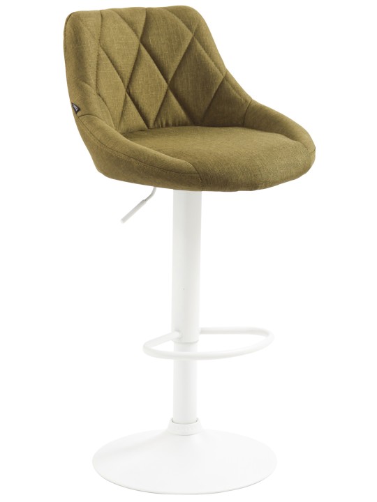 Tabouret de bar Lazio tissu, vert