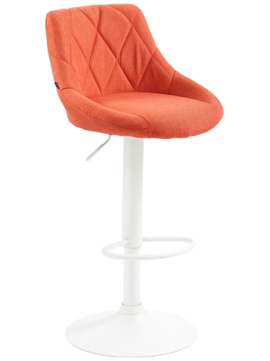 Tabouret de bar Lazio tissu, orange