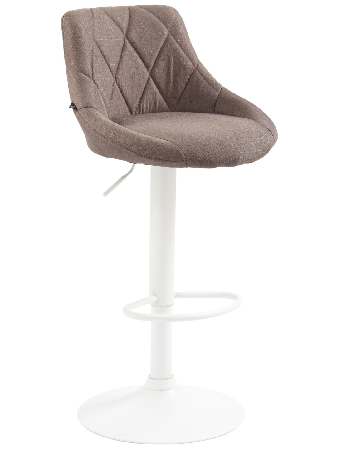 Tabouret de bar Lazio tissu, taupe