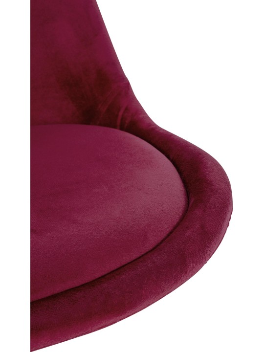 Chaise Sofia Velours Ronde, bordeaux Chaise Sofia Velours Ronde, bordeaux