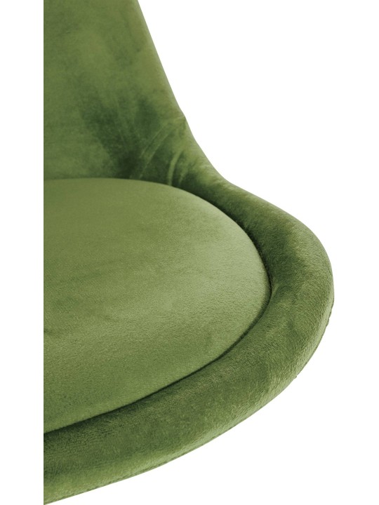 Chaise Sofia Velours Carrée, vert clair Chaise Sofia Velours Carrée, vert clair
