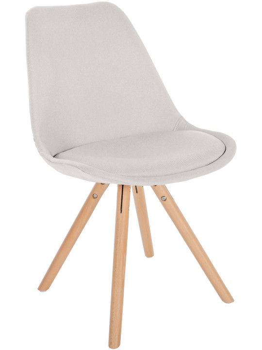 Chaise Sofia Tissu Ronde, crème Chaise Sofia Tissu Ronde, crème