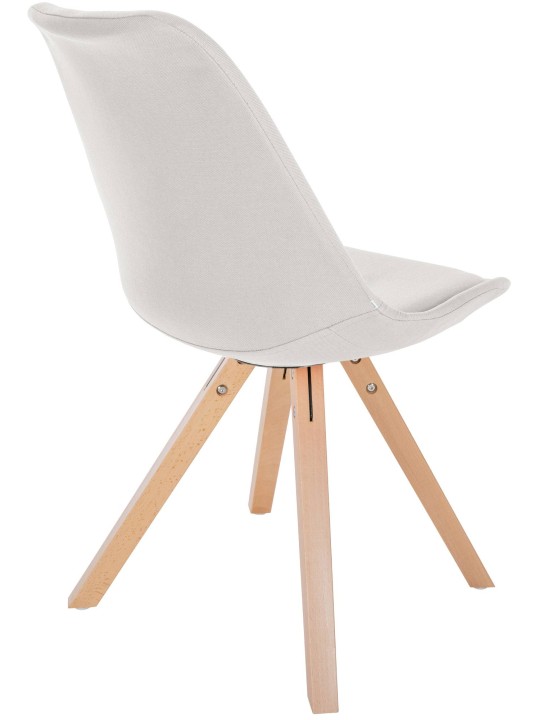 Chaise Sofia Tissu Carré, crème
