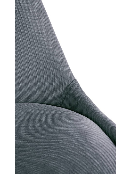 Chaise Sofia Tissu Carré, gris clair