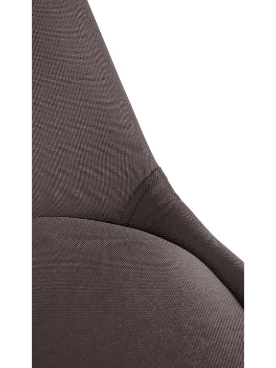 Chaise Sofia Tissu Carré, taupe