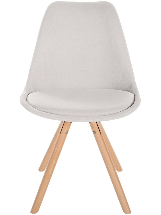 Chaise Sofia Tissu Ronde, crème Chaise Sofia Tissu Ronde, crème