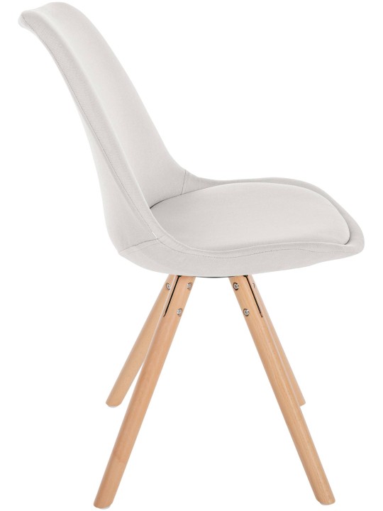 Chaise Sofia Tissu Ronde, crème Chaise Sofia Tissu Ronde, crème