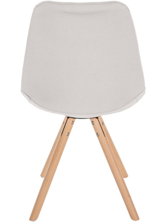 Chaise Sofia Tissu Ronde, crème Chaise Sofia Tissu Ronde, crème