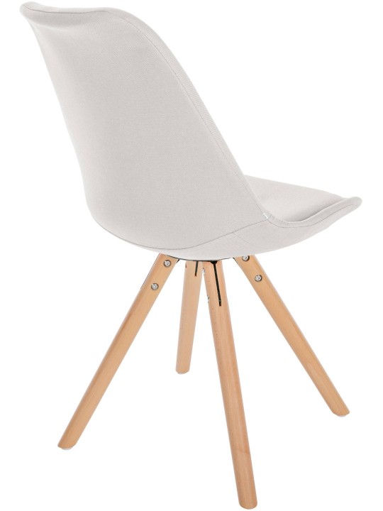 Chaise Sofia Tissu Ronde, crème Chaise Sofia Tissu Ronde, crème